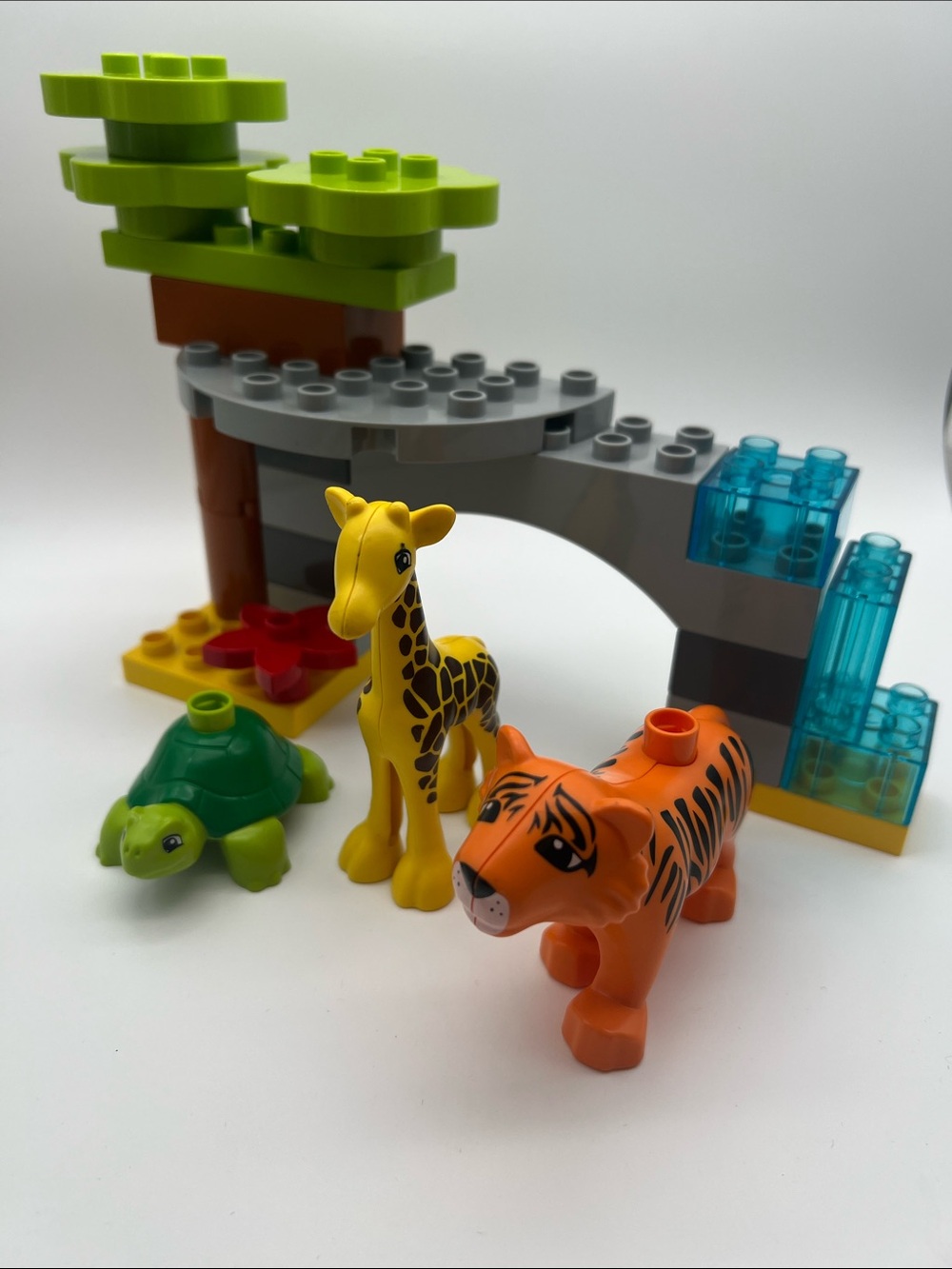LEGO DUPLO Animals - Giraffe, Tiger & Turtle Kids Toy Animal Set